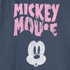 Juniors Womens Mickey & Friends Surprised Pink Logo Sweatshirt - 2 of 4