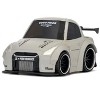 Mini GT Qube Carz Nissan GT-R R35 LB Works Type 1 Rear Wing Ver 1 Matte Grey - 2 of 4