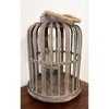 Essential Decor & Beyond 14.5" Natural Bamboo Glass Candle Holder Tabletop Lantern With Rope Handle - 2 of 4