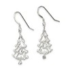 Black Bow Jewelry Sterling Silver Christmas Tree Earrings - 2 of 4