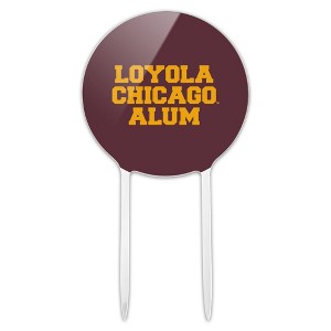 Loyola University Chicago Alumni Acrylic Cake Topper Party Decoration for Wedding Anniversary Birthday Graduation - 1 of 4