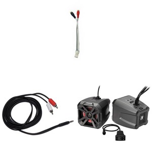 Kicker PowerCans 6.5" Powered LED Enclosures & Non-Ride Command RCA Adapter - 1 of 4