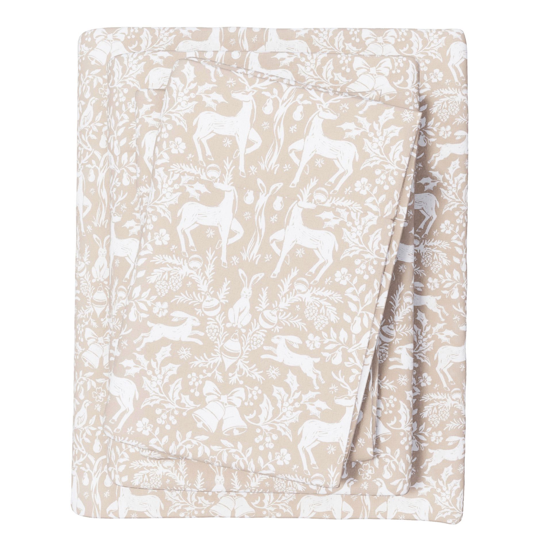 100% Cotton Lodge Printed Flannel Sheet Set - Great Bay Home (Queen, Reflections)