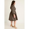 June + Vie by Roaman's Women's Plus Size Faux Leather Dress - 4 of 4