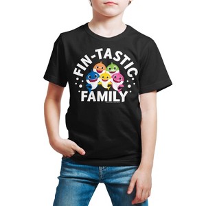 Boys' - Baby Shark - Fintastic Family Short Sleeve Graphic T-Shirt - 1 of 4