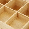 MegaChef 13 x 8 Inch Bamboo Tea Box Organizer with Acrylic Top Window - 3 of 4