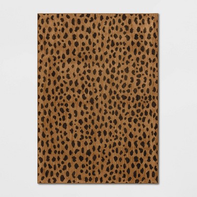Daffodil Leopard Print Woven Rug - Threshold™