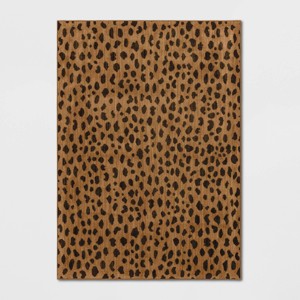 Daffodil Leopard Print Woven Rug - Threshold™ - 1 of 3