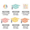Big Dot of Happiness Groovy Grad - Paper Straw Decor - Hippie Graduation Party Striped Decorative Straws - Set of 24 - 2 of 4