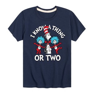 Boys' - Dr. Seuss - I Know A Thing or Two Short Sleeve Graphic T-Shirt - 1 of 4