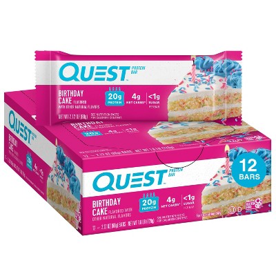 Quest Nutrition Protein Bar - Birthday Cake - 12ct : Target