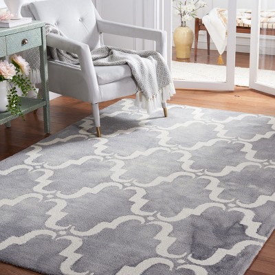 Ivory Elegance Hand-Tufted Wool Rectangular Rug