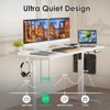 Lirago White Electric Standing Desk 48x24 Splice Board Carbon Steel Frame 170LB Capacity Height Adjustable - 4 of 4