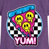 Girls' - Instant Message - Y2K Pizza Slice Fitted Short Sleeve Graphic T-Shirt - 2 of 4