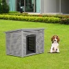 FDW Dog House Easy To Set Up Outdoor Indoor Wooden Dog House - 2 of 4