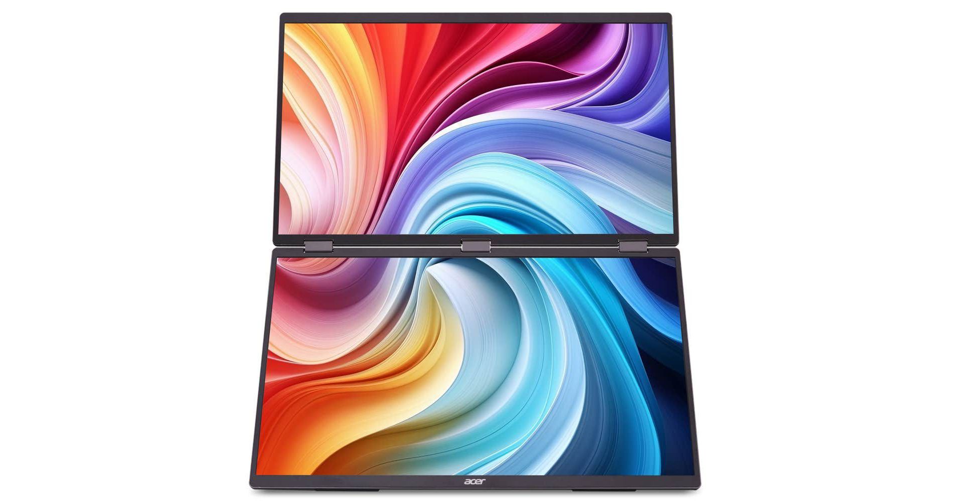 Acer Dual Screen- Portable Widescreen LCD Monitor PD193Q - Manufacturer Refurbished