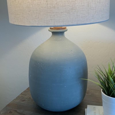 Resin Table Lamp Gray (includes Led Light Bulb) - Hearth & Hand™ With ...