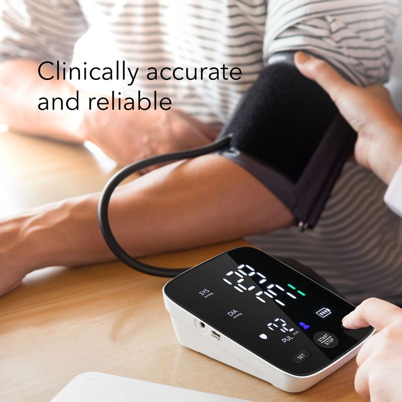 HOM Digital Blood Pressure Monitor - Upper Arm Blood Pressure Machine with Large LED Screen, Double Memory Function, 5 of 8