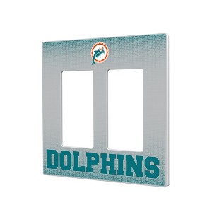 NFL AFC Historic Teams Linen Hidden-Screw Light Switch Plate for Double Rocker - 1 of 4