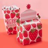 Big Dot of Happiness Berry Sweet Strawberry - Treat Box Party Favors - Fruit Themed Birthday Party or Baby Shower Goodie Gable Boxes - Set of 12 - 2 of 4