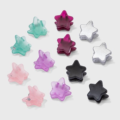 Girls' 12pk Jelly Star Claw Clips - art class™