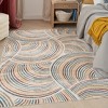 Nourison Astra Machine Washable Contemporary Rainbow Kids Indoor Rug - 2 of 4