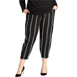 Rachel Roy Womens Striped Casual Jogger Pants - 1 of 1