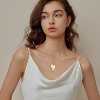 Gold Heart Acrylic Necklace – Dainty Trendy Jewelry for Women - 3 of 4
