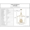 Urban Ambiance Luxury Transitional Chandelier 36''H x 20''W,  Brushed Bronze Finish,  Coronado Collection, UHP4259 - 3 of 4