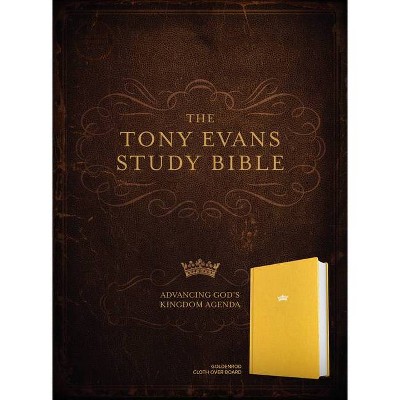 CSB Tony Evans Study Bible, Goldenrod Cloth Over Board - (Hardcover)