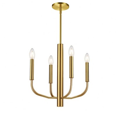 Dainolite Eleanor 4 - Light Chandelier in  Aged Brass