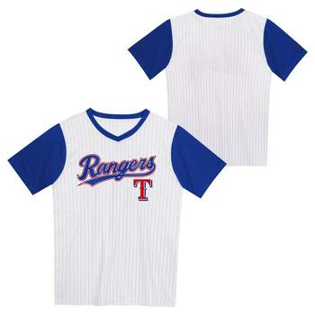 MLB Texas Rangers Boys' Pinstripe Pullover Jersey
