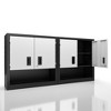 Garage Wall Cabinet with Locking 3/4 Doors and Adjustable Shelf, Metal Wall Cabinet, Floating Upper Storage Cabinet - 2 of 4