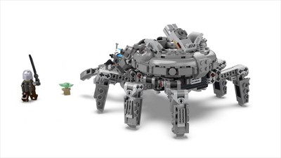 LEGO Star Wars Spider Tank 75361, Building Toy Mech from The Mandalorian  Season 3, Includes The Mandalorian with Darksaber, Bo-Katan, and Grogu  'Baby Yoda' Minifigures, Gift Idea for Kids Ages 9+, Includes