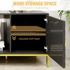 Dexmalle Heavy Duty Wood 70 Inch TV Stand with Open Shelves - 4 of 4