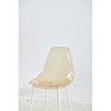 Four-Pack Dining Chairs with Metal Legs and Plastic Seats for Elegant Dining - 4 of 4