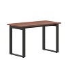Emma and Oliver 48x24 Dining or Gaming Table with Double Sided Laminate Table Top and Heavy Duty U-Frame Steel Base - 2 of 4