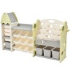 NicBex Kids Bookshelf with Toy Storage,Modern Book Shelves with 17-HDPE Bins,5-Tier Bookcase for Nursery,Children's Room,Kids Furniture Set - 2 of 4
