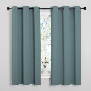 NICETOWN Grommet Top Blackout Curtains, Thermal Insulated Noise Reducing Window Drapes (Set of 2) - 1 of 4