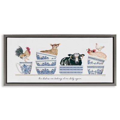 Stupell Industries Farmhouse Dirty Dishes, 25" x 11"