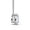 Pompeii3 Certified 2Ct  Diamond Solitaire Pendant 14k Gold 18" Necklace Lab Created - 2 of 4