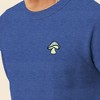 Dalix Mushroom (Glow in the Dark) Embroidered Fleece Sweatshirt Pullover Mens - 4 of 4