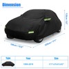 Unique Bargains Outdoor Full Car Cover for Volkswagen New Beetle 1998-2019 Black 1 Pc - 4 of 4