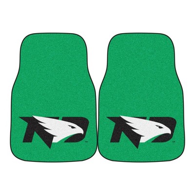 NCAA University of North Dakota Fighting Hawks Carpet Car Mat Set - 2pc