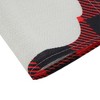 Unique Bargains Christmas Place Mats Linen Red Black White 13 " x 17.7 " 2 Pcs - 4 of 4