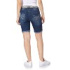 WallFlower Women's Luscious Curvy Denim Shorts Mid-Rise Bling Insta Stretch Juniors (Available in Plus Size) - 2 of 3