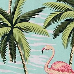 aqua flamingo