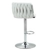Resenkos Counter Bar Stools, Counter Stool,360�� Fabric cover Swivel Bar Stools Set of 2 with Woven Back & Footrest(Beige) - 3 of 4