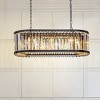 ALOADECOR 8-Light Black Finish Modern Chandelier for Dining Room with Wrought Iron And Crystal Accents - 3 of 4