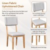 Whisen Rustic 5-Piece Dining Table Set with 4 Upholstered Chairs - 4 of 4